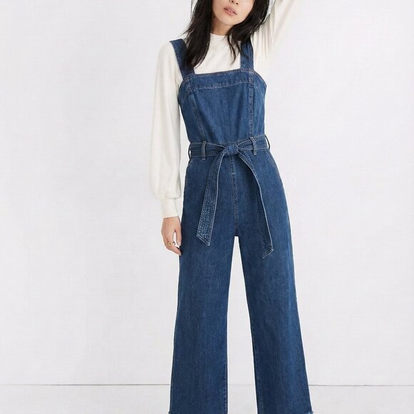 RACHEL Rachel Roy Dark Blue Denim Jumpsuit - Picture 2 of 6